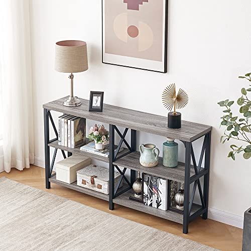 Sofa Table Grey Console Table for Living Room