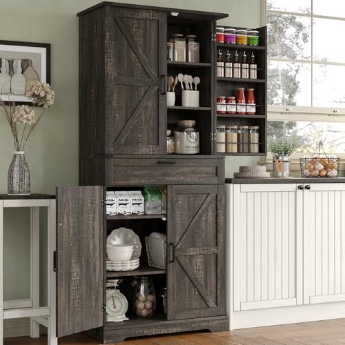 72'' Kitchen Storage Pantry Cabinet