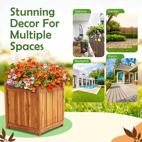 Hardwood Outdoor Flower Box