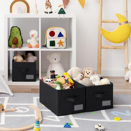 Closet Shelf Baskets with Label (3 Count)