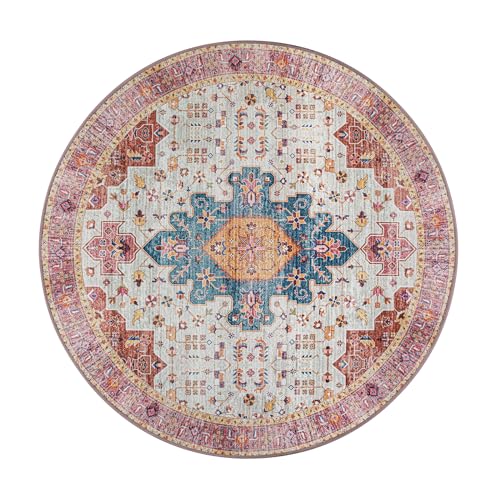 Ultra Thin Washable Round Rug