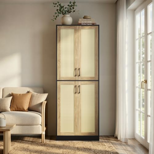 Rattan Pantry Cabinet