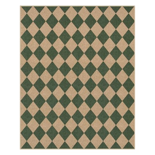 Checkered Easy Jute Living Room Rug (80 Sq Ft)