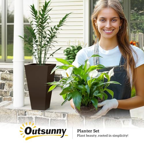 28 in Tall Planters for Outdoor Plants (3 Count)