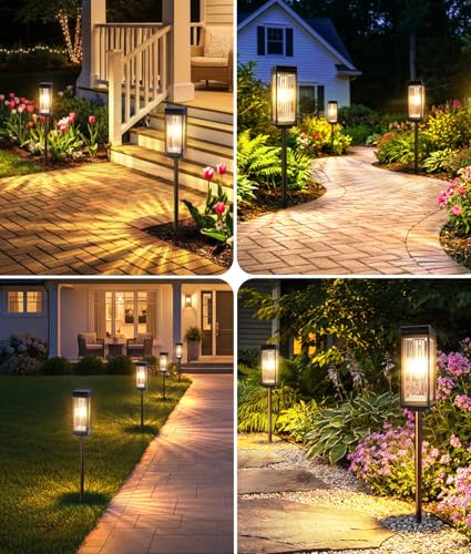 Solar Pathway Lights Outdoor (4 Count)