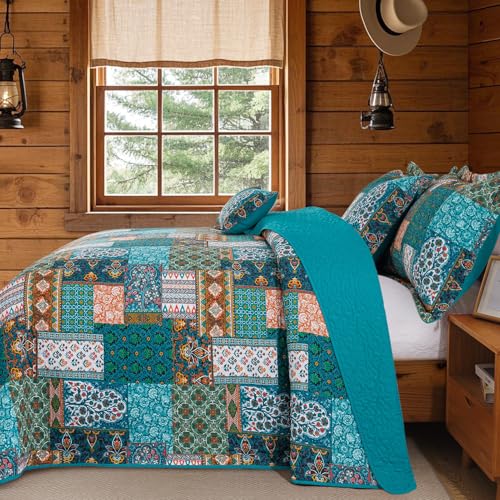 100% Cotton Face Quilt Queen Size Bedding Set