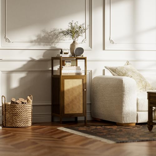 Bathroom Storage Cabinet Rattan