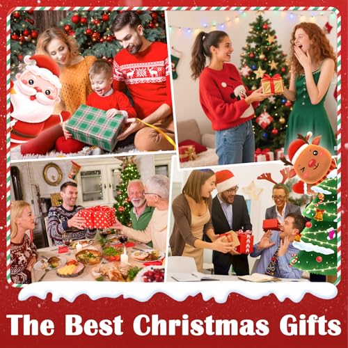 Santa Snow Globe Christmas Decorations Indoor Santa Claus Gifts Classic Relief Texture Musical Glitter Snowfall USB