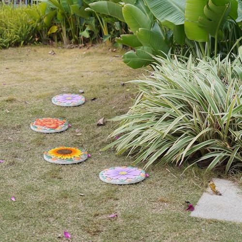 Decorative Rose Garden Stepping Stone