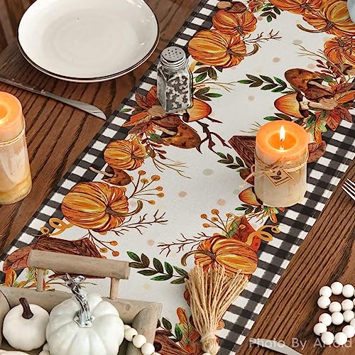 210 GSM Fall Table Runner Home Party Decor 13x120 Inch