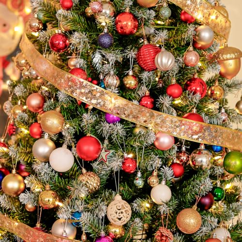 6 ft Partially Flocked Christmas Tree with 1