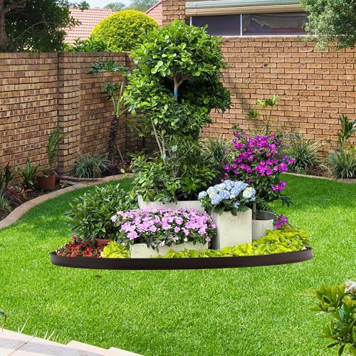 No Digging 2IN x 33FT Garden Edging Border Coil Comes with 30 Pcs Spikes Landscaping Edging Kit