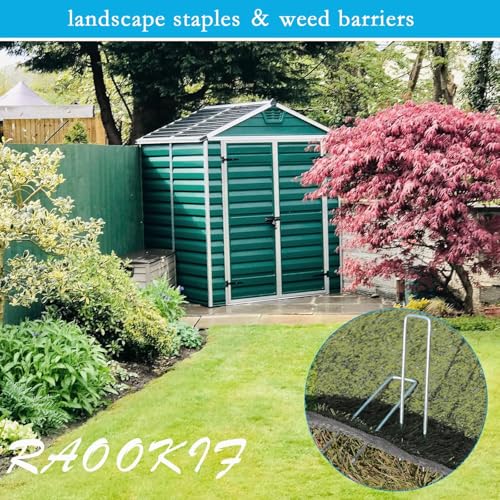 12 Inch Galvanized Garden Landscape Staples (50 Count)