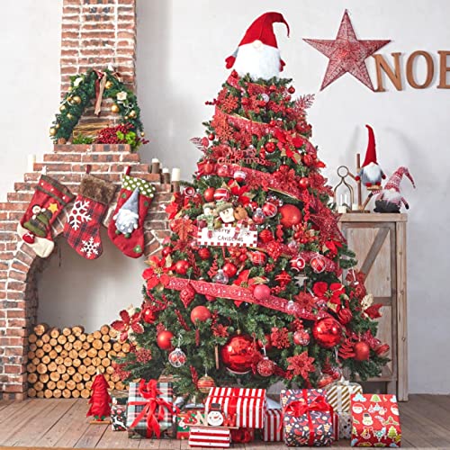 60mm 2.36" Christmas Ball Ornaments Shatterproof Christmas Ornaments Set Decorations for Xmas Tree Balls (24 Count)