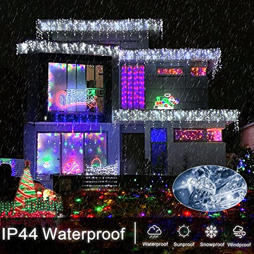 640 LED Icicle Lights for Outside