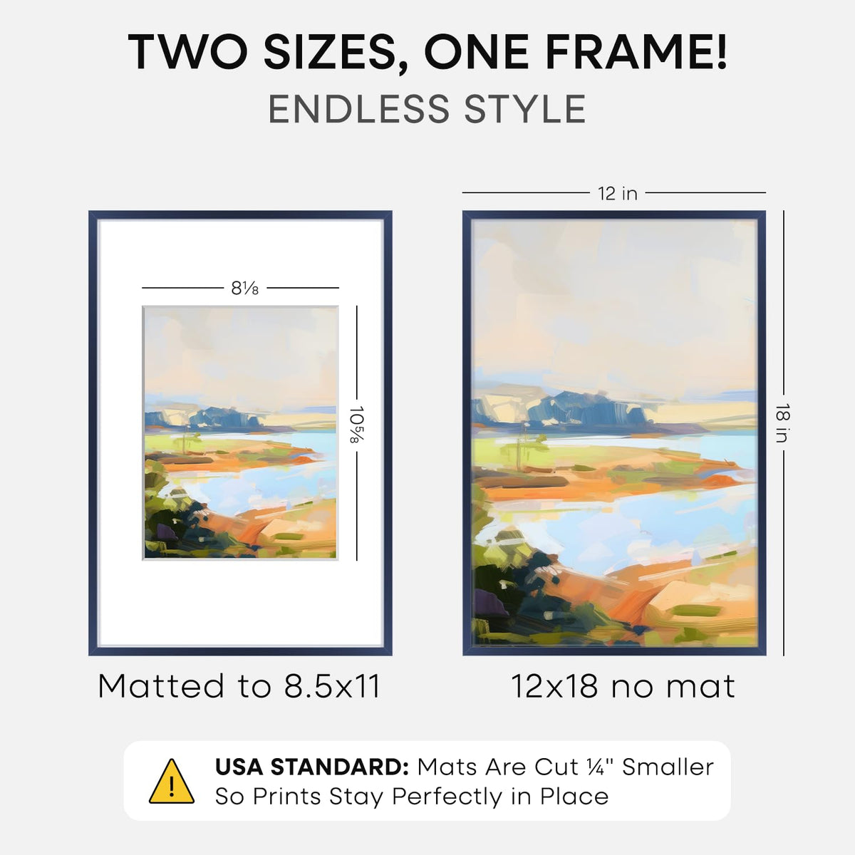 12x18 Blue Picture Frame