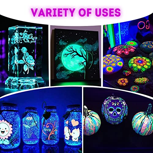 Glow in the Dark Acrylic Paint Set (20 Fl Oz)