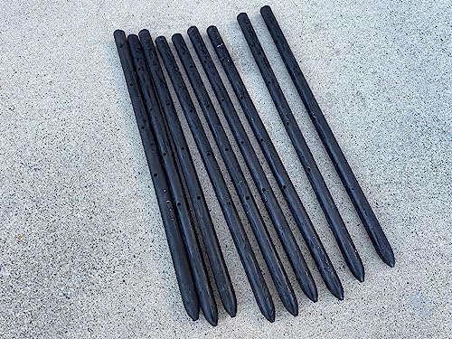 18" Round Steel Concrete Form Stakes with Nail Holes (400 Count)