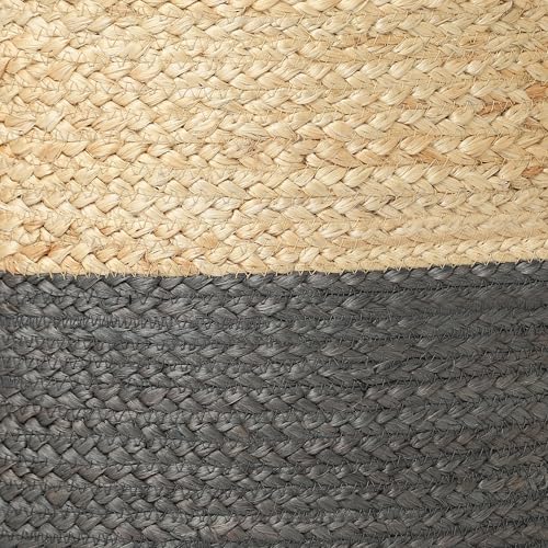 Jute Braided Pouf Ottoman