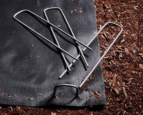 Ashman Galvanized Garden Stakes Landscape Staples and Fence Stake