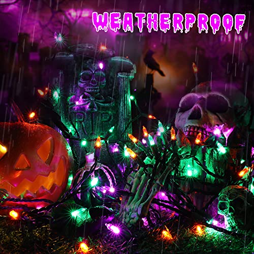 Purple Green Orange Halloween Light Connectable