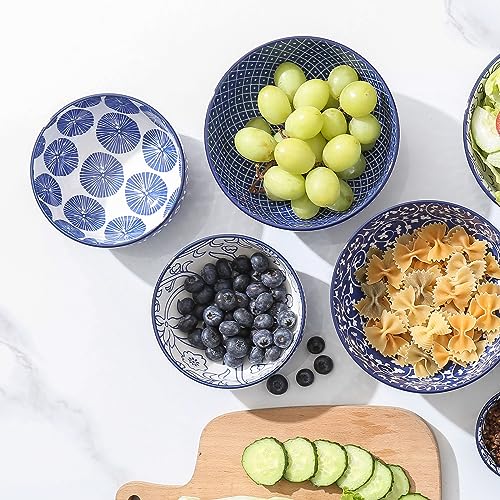 Ceramic 12 OZ Dessert Bowls Set (6 Count)
