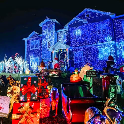 Blue Christmas Lights Outdoor