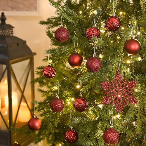 50ct Christmas Tree Decorations Ball Ornaments 2 Inches (50 Count)