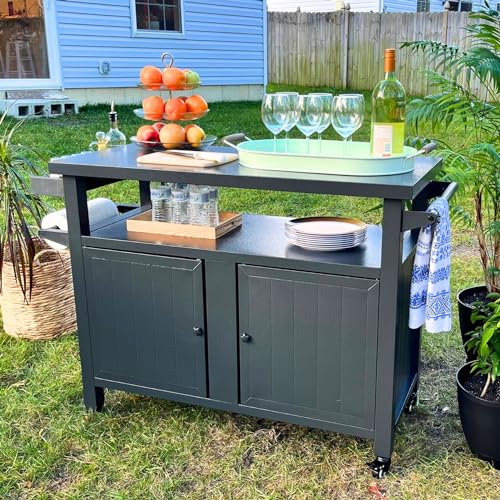 Domi Outdoor Grill Cart with Wheels