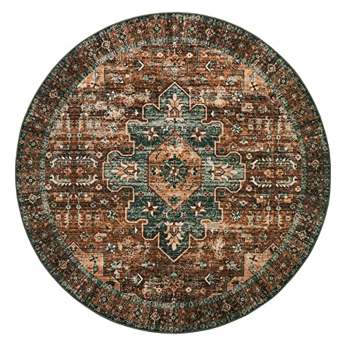 Ultra Thin Washable Round Rug