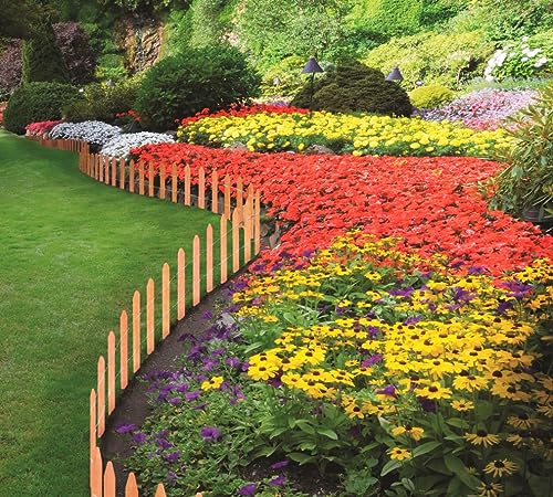 Cedar Wood Garden Picket Fence 16" H x 8' L (21.33 Sq Ft)