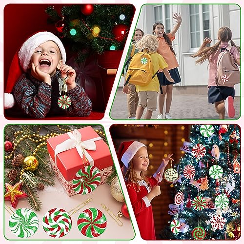 20 Pcs Christmas Diamond Painting Keychain Kits (20 Count)