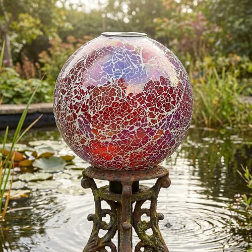 Sunnydaze Solar Gazing Ball for Garden (2 Count)