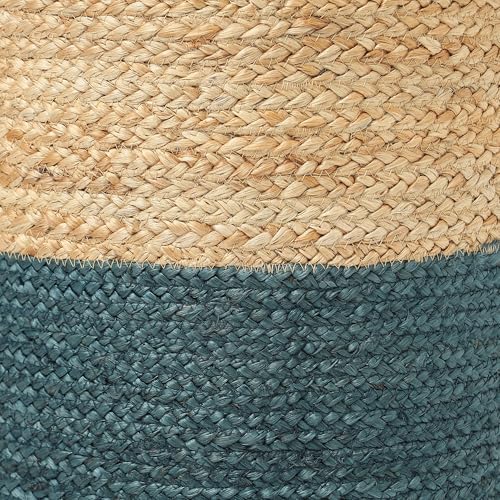 Jute Braided Pouf Ottoman