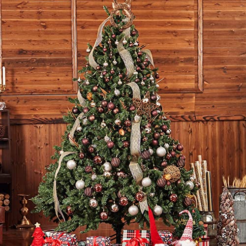 24ct Christmas Ball Ornaments Shatterproof Xmas Tree Hanging Balls Decorations Perfect for Holiday Wedding Christmas Decor (24 Count)