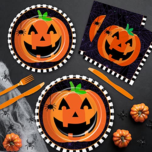 Halloween Plates and Napkins Party Supplies (194 Count)