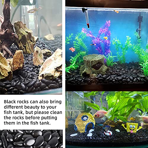 45lb Black Pebbles for Plants (720 Ounce)