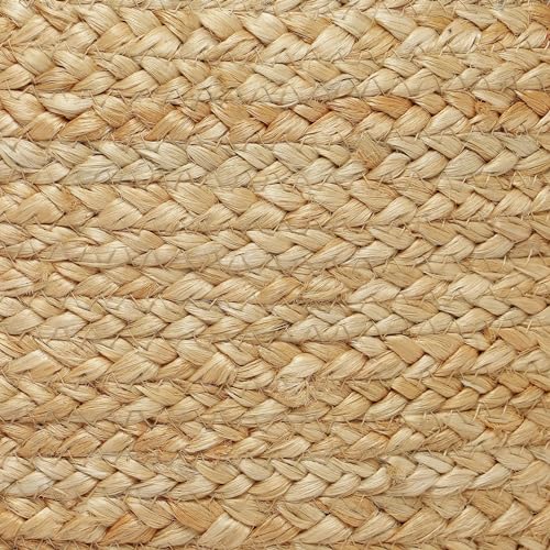 Jute Circular Low Pouf