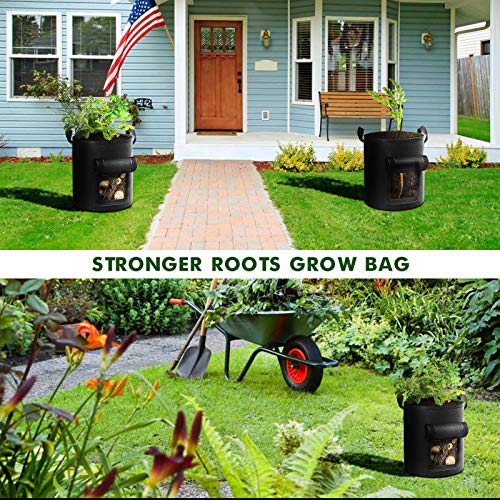 5 Pack 10 Gallon Potato Grow Bags (5 Count)