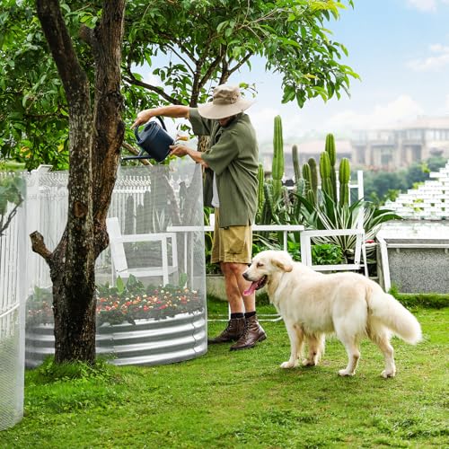 4×4×3ft Galvanized Raised Garden Bed Kit