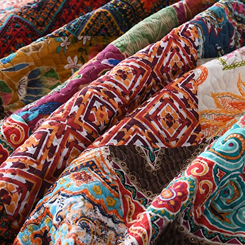 Cotton Patchwork Bedspread Quilt Sets