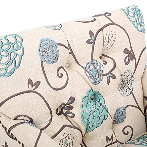 Harrison Fabric Tufted Club Chair