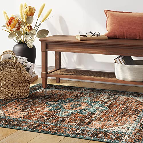 Ultra Thin Washable Vintage Area Rug