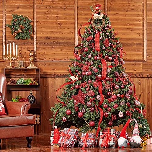 24ct Christmas Ball Ornaments Shatterproof Xmas Tree Hanging Balls Decorations Perfect for Holiday Wedding Christmas Decor (34 Count)