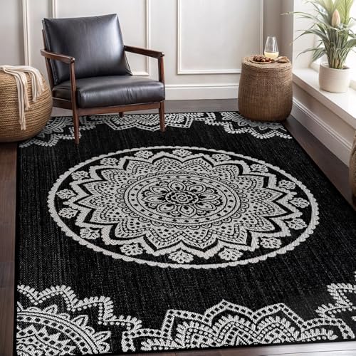Outdoor Rug 6x9 Modern Area Rugs for Indoor and Outdoor Patios and Porches
