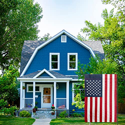 American Flag Garden Flag Embroidered Stars 12x18 Inch USA Small Flags for Yard US Flag Decor Outdoor