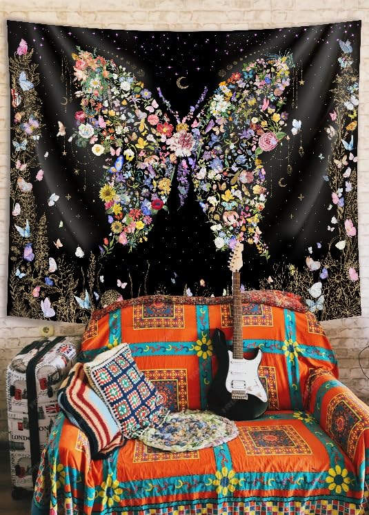 Floral Tapestry Wall Hanging Cute