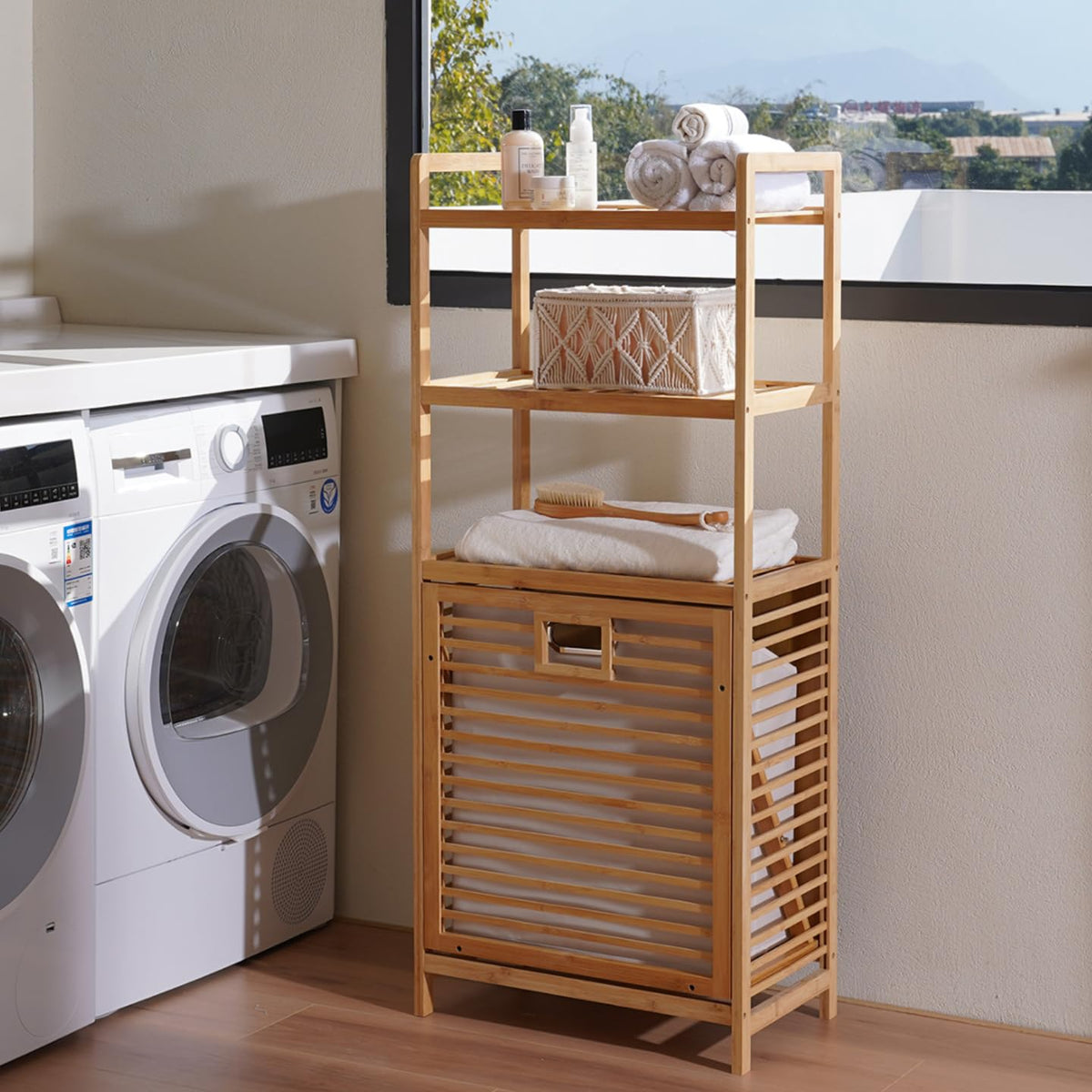 Tilt Out Laundry Hamper with 3 Tier