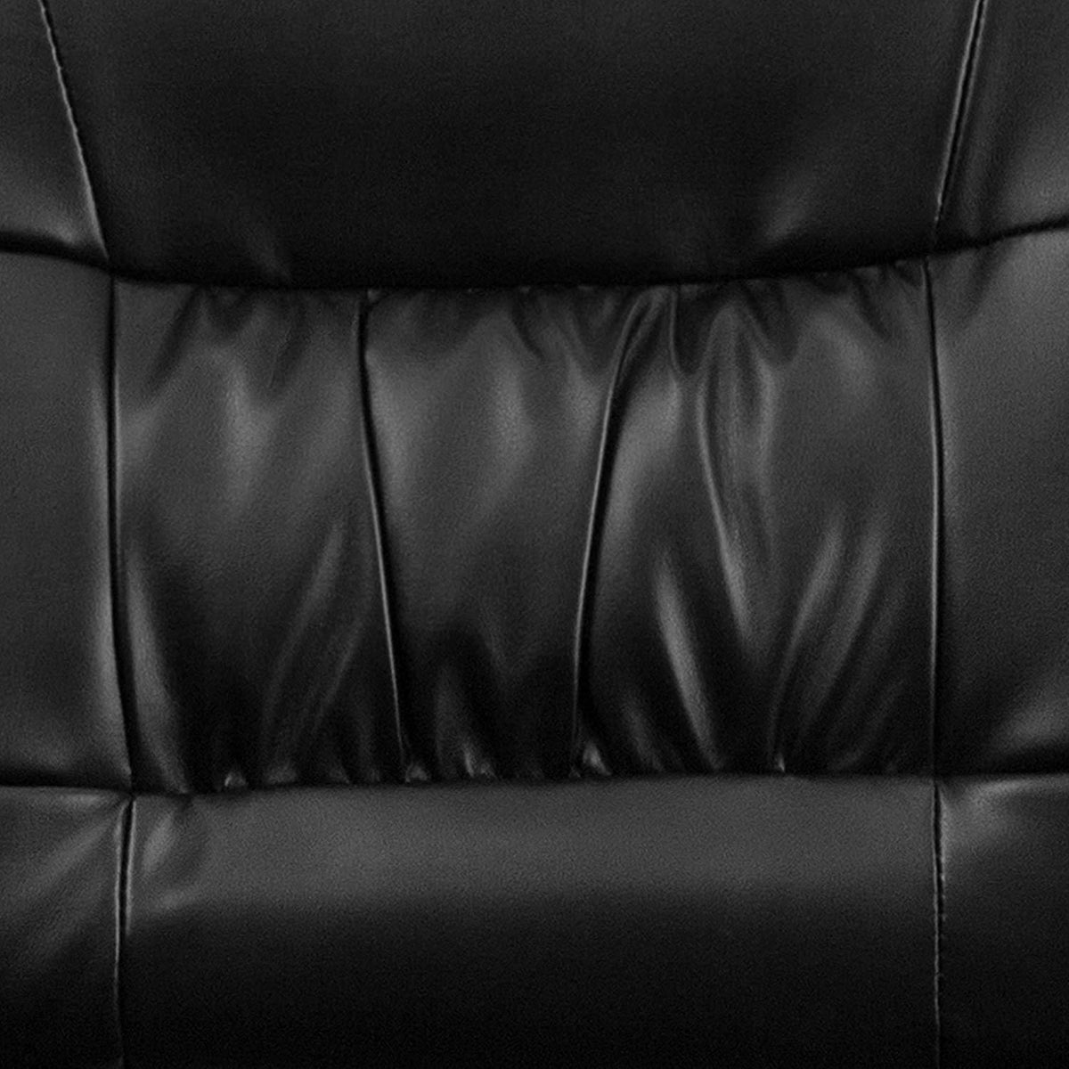 Haeger LeatherSoft Tufted Executive Reception Chair with Padded Armrests