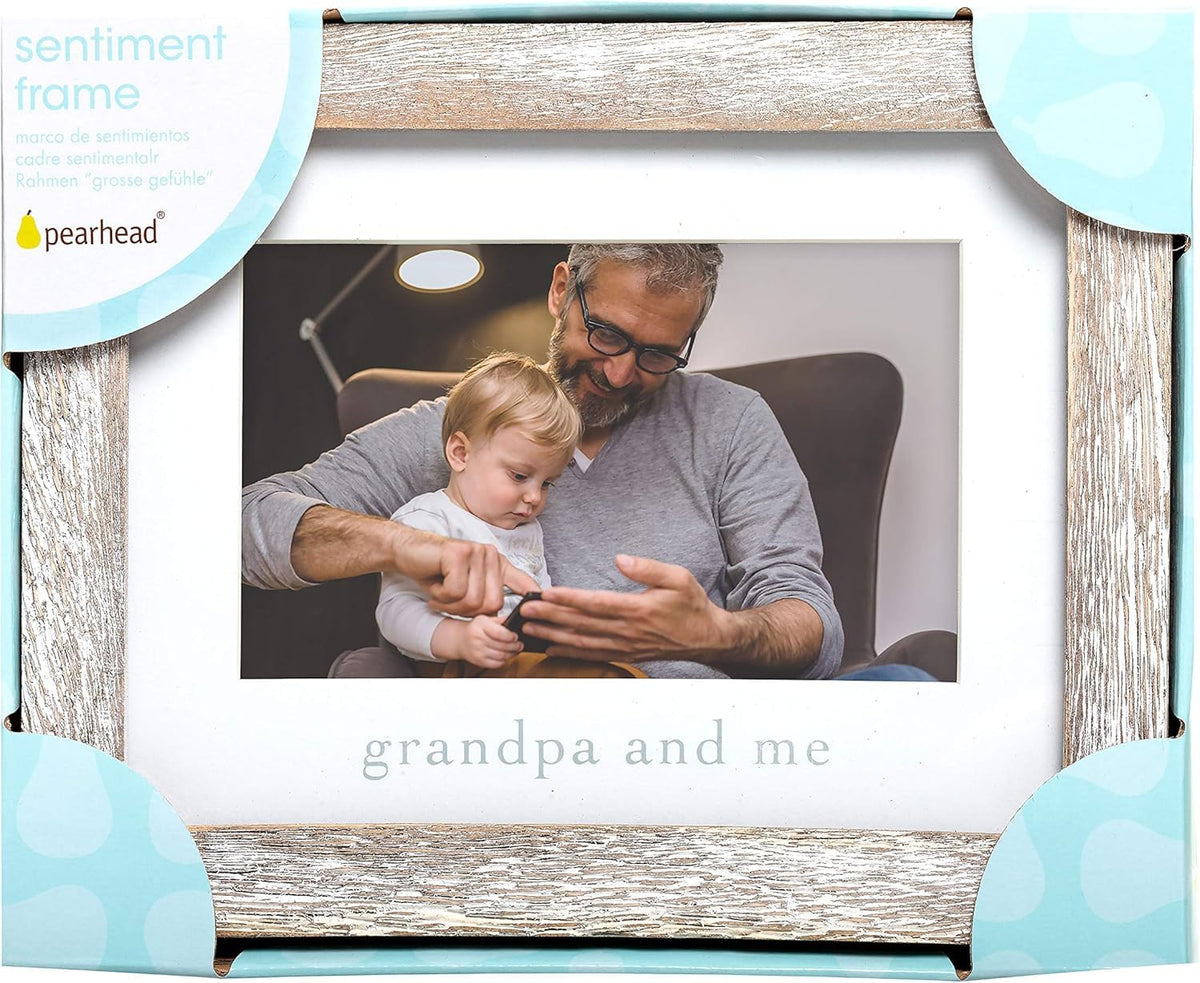 Grandpa and Me Rustic Photo Frame